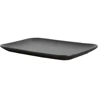 By On Raw Black rechthoekig bord Zwart