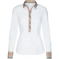 Seidensticker Blouse donkerbeige / pastelrood / zwart / wit