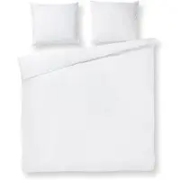 Papillon dekbedovertrek Pompom - Off white - katoen percale - 200x220
