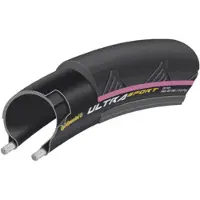 Continental Banden Conti Ultra Sport II, vouwbaar, 28 inch, 700x23C, 23-622, zwart/roze, "Skin" uitvoering