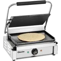 Bartscher Contactgrill Bartscher, enkel , glad/glad, 41(b)x20(h)x37(d), 230V/2200W