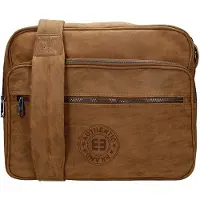 Enrico Benetti schoudertas 15 inch bruin