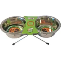 Gebr. De Boon Dinner-set inclusief 2 RVS bakken 21 cm Eet-en-drinkbakken-hond