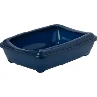 Gebr. De Boon - Moderna plastic kattenbak met rand 50 cm blueberry