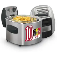 Fritel FR 1490 Friteuse, roestvrijstalen behuizing, 3000 watt, uitneembaar reservoir van 4 liter, Coolwall, koude zone