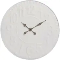 J-Line Klok 'Josine' 58cm, kleur wit