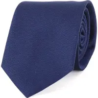 Profuomo Stropdas Blauw zijden das navy PP5AA0001/B