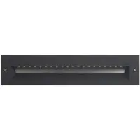 Bega 33055 LED-wandmontage 3.000K grafiet 32 cm, alu / grijs / zink, Hal, Aluminium, Wandlamp buiten