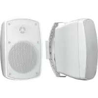 Omnitronic OD-4 set d'enceintes passives 2 voies pour l'extérieur, blanc