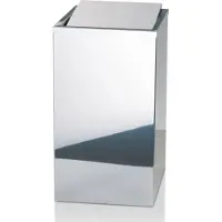 DECOR WALTHER Wasmand 50 L met Kepdeksel Vierkant RVS Gepolijst
