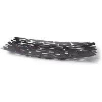 Alessi Bark fruitschaal 51,5 x 19,5 cm rvs zwart