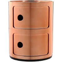 Kartell Componibili Metal Opbergunit Copper | 2 doors