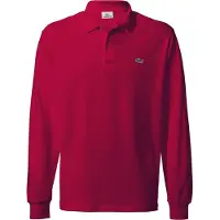Lacoste Polo Men L1312 Longsleeve Classic Fit Bordeaux-7