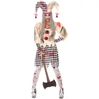 BigBuy Déguisement arlequin ensanglanté femme M / L