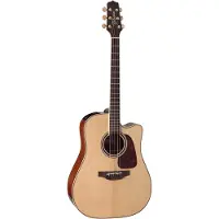 Takamine P4DC elektrisch-akoest. dreadnought westerngitaar cutaway naturel