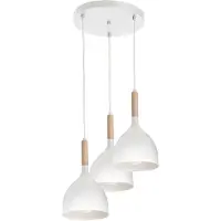 Luminex Hanglamp Noak, dimbaar, wit / opaal, Woon-/ Eetkamer, metaal, Modern, hanglamp