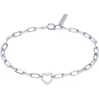 Liebeskind berlin Armband Sieraad cadeau roestvrijstalen armband hart, LJ-0343-B-20, LJ-0344-B-20