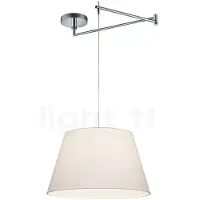 HELESTRA Hanglamp Certo, dimbaar, wit / opaal, Woon-/ Eetkamer, Textiel / Stof / Zijde, Modern, Hanglamp