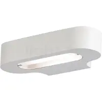 Artemide Design wandlamp Talo, dimbaar, wit / opaal, Hal, Aluminium, Design, Wandlamp design