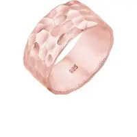 Elli - Elli Ringen bandring basic gehamerd trend cool 925 sterling zilver Dames