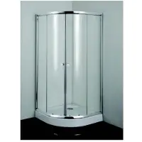 Badstuber Aura douchecabine kwartrond 90x90x190cm chroom