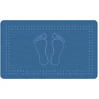 Kleine wolke Foot anti slip badmat 36x72 cm, blauw