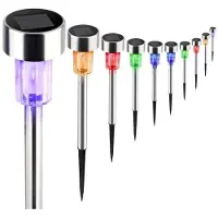 Huismerk Premium Solar Kleur Veranderende Fakkel Set - 10 Stuks