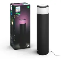 Philips Calla sokkellamp White and Color Zwart hoog uitbreiding