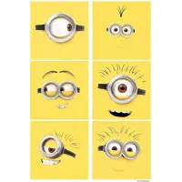 Minions Muursticker Emoticons