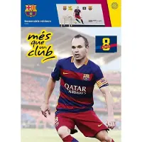 FC Barcelona muursticker Iniesta 70x50cm