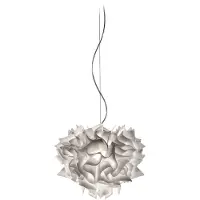 Slamp Hanglampe , VELI, dimbare, Wit, Woonkamer, Kunststof, Designer