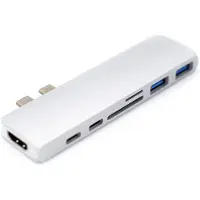 Caruba Duo hub for USB C Gray