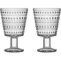 Iittala Kastehelmi glas op voet 26cl 2-pack Aqua