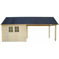 Gardenas Gloucester Houten Tuinhuis Met Overkapping 295 X 295 Cm
