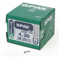 Spax T-Star Schroef Pk Torx Verzinkt 4x20mm - 1000 stuks