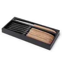 Laguiole Steakmes Innovation Line Eiken Glad (6-Delig)