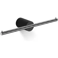 DECOR WALTHER WC Rolhouder Stone 2 Mat Zwart Chrome