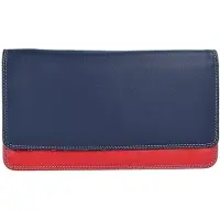 Mywalit Portemonnee lichtblauw / donkerblauw / rood
