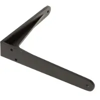 Dolle Plankdrager Herakles aluminium zwart gemoffeld 190x165 mm
