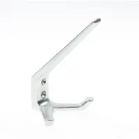 Bouwsales Hoed- en jashaak dubbel, alu/naturel 0032-01