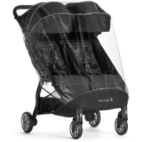 Babyjogger Regenschutz - Doppelt - City Tour 2 - Transparent - - One Size - Regenschutz