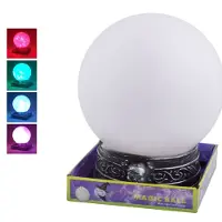 Vegaoo Glazenbol met licht en geluid (wit)