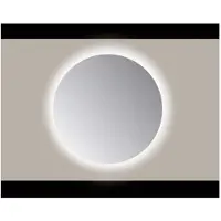 Sanicare Q-mirrors spiegel rond 90 cm. PP geslepen rondom Ambiance Cold White leds (zonder sensor)