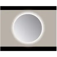 Sanicare Q-mirrors spiegel rond 80 cm. PP geslepen rondom Ambiance Warm White leds (zonder sensor)