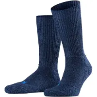 Falke Walkie Ergo eenkleurig wol functioneel materiaal sokken unisex blauw - maat 37-38