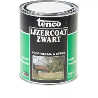 Tenco IJzercoat Teervrij Zwart 1 LTR