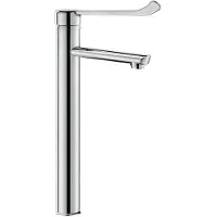 Delabie wastafelmengkraan (opbouw) chroom. glans voorsprong uitloop 160mm volumestroomklasse Z (4.2-6.9 l/min.)