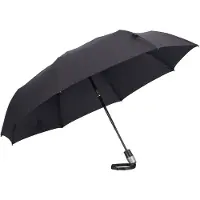 Knirps Duomatic - Opvouwbare paraplu - Duomatic kliksysteem 104 cm - Zwart