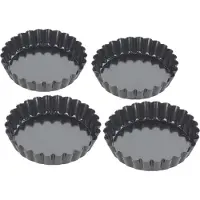 Tala Performance - Mini Taartvormen - 10 cm - Set van 4 - Losse Bodem - Non-stick - Ovenbestendig