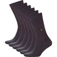 Burlington Everyday 2-Pack eenkleurig katoen multipack sokken heren grijs - maat 40-46